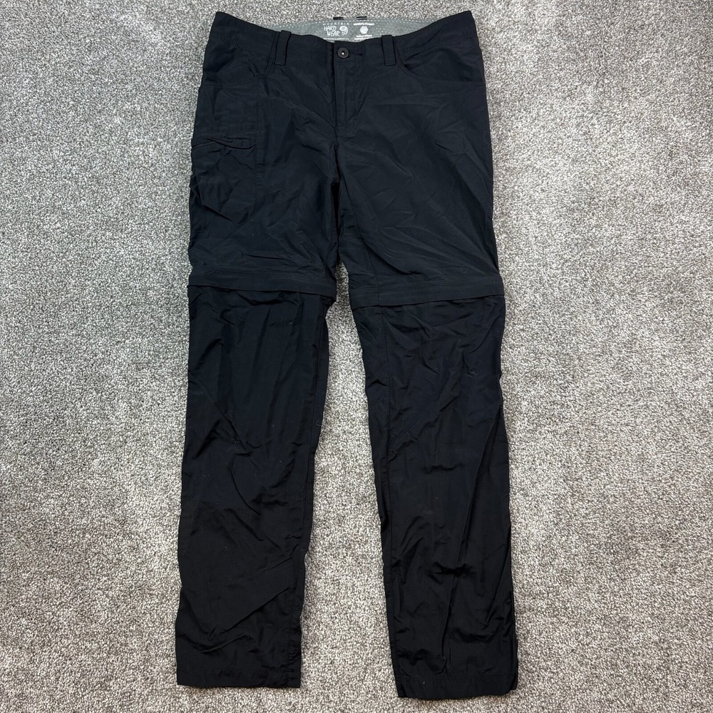 Mountain Hardwear Ramesa Convertible Pants Women's 2x32 Black Outdoor Hiking
